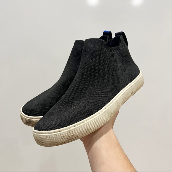 Rothy’s The Chelsea Sneaker Ankle Boot Black - Picture 2 of 8